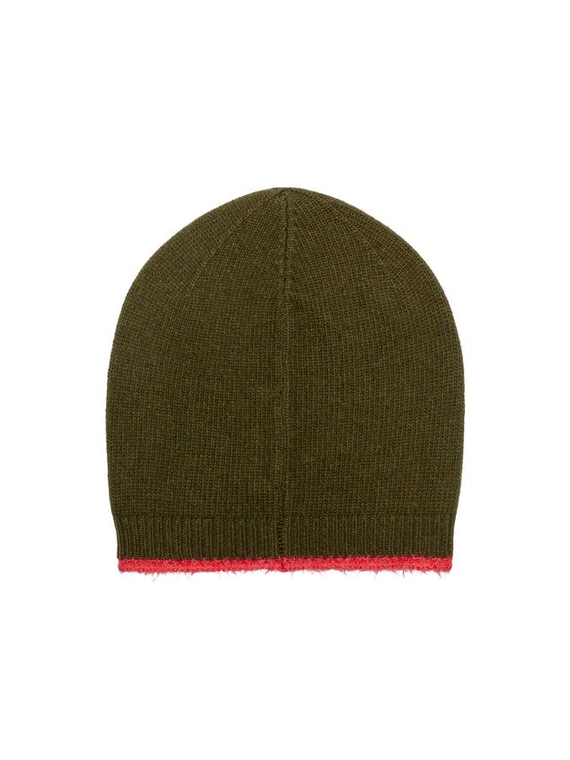 Hat Marni Hat in green and fuchsia virgin mohair wool and nylon Woman
