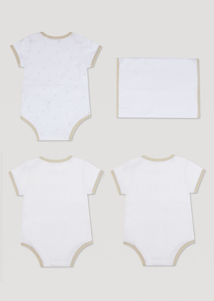 Set de regalo para bebé con tres bodis My First Armani Set de regalo para bebé con tres bodis My First Armani