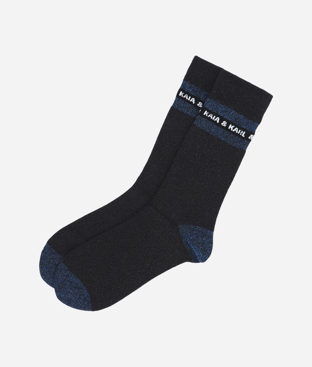 KARL LAGERFELD Karl X Kaia Glitter Socks Sock Woman f