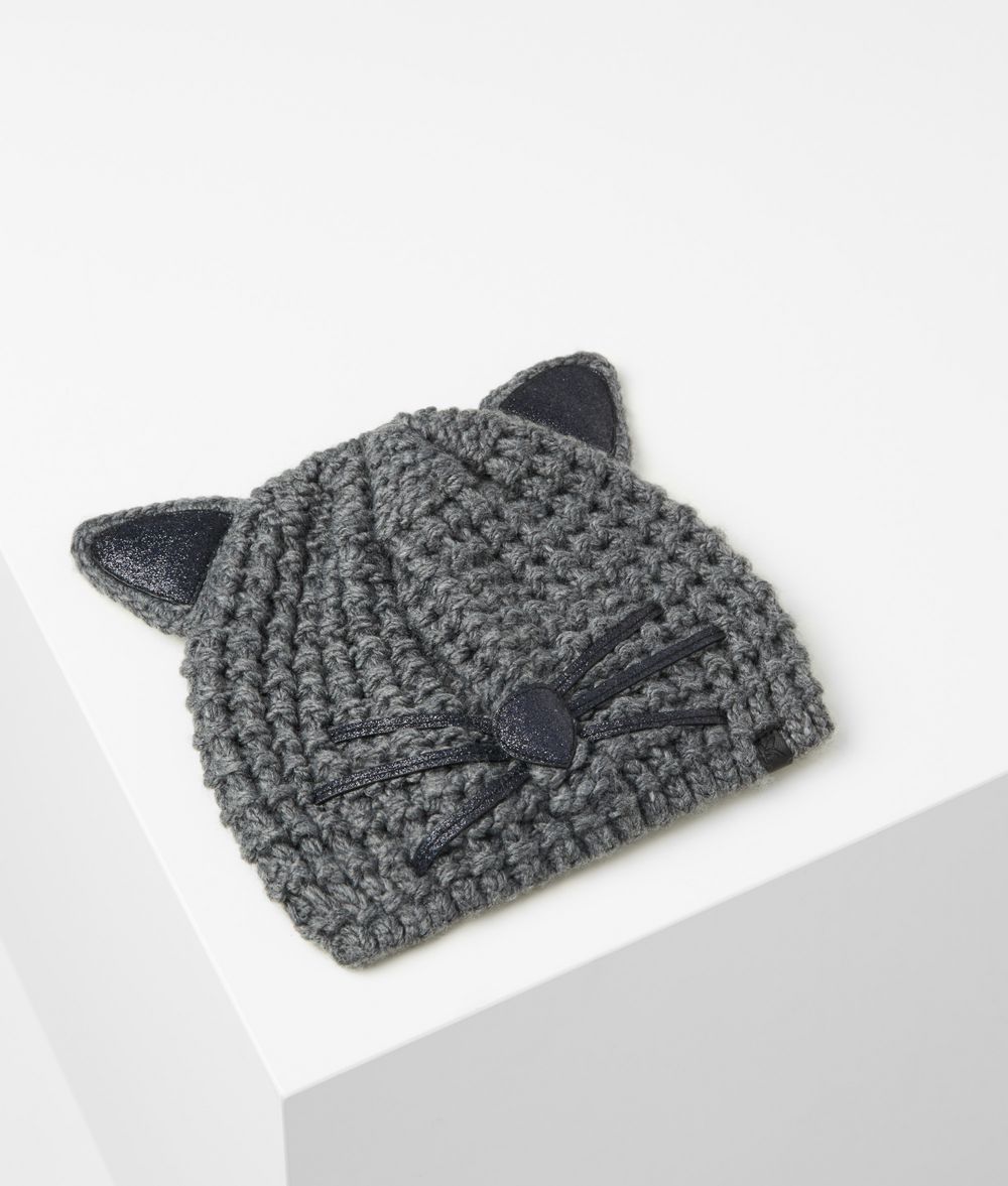 KARL LAGERFELD Choupette Luxury Beanie Hat Hat Woman f