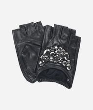 KARL LAGERFELD Glove Woman Leather Gloves with Stones f