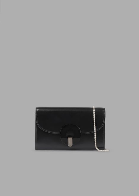 Women S Handbags Top Handle Shoulder Bags Giorgio Armani Wallet Mini Bag In Leather With Chain And Plexiglas Closure