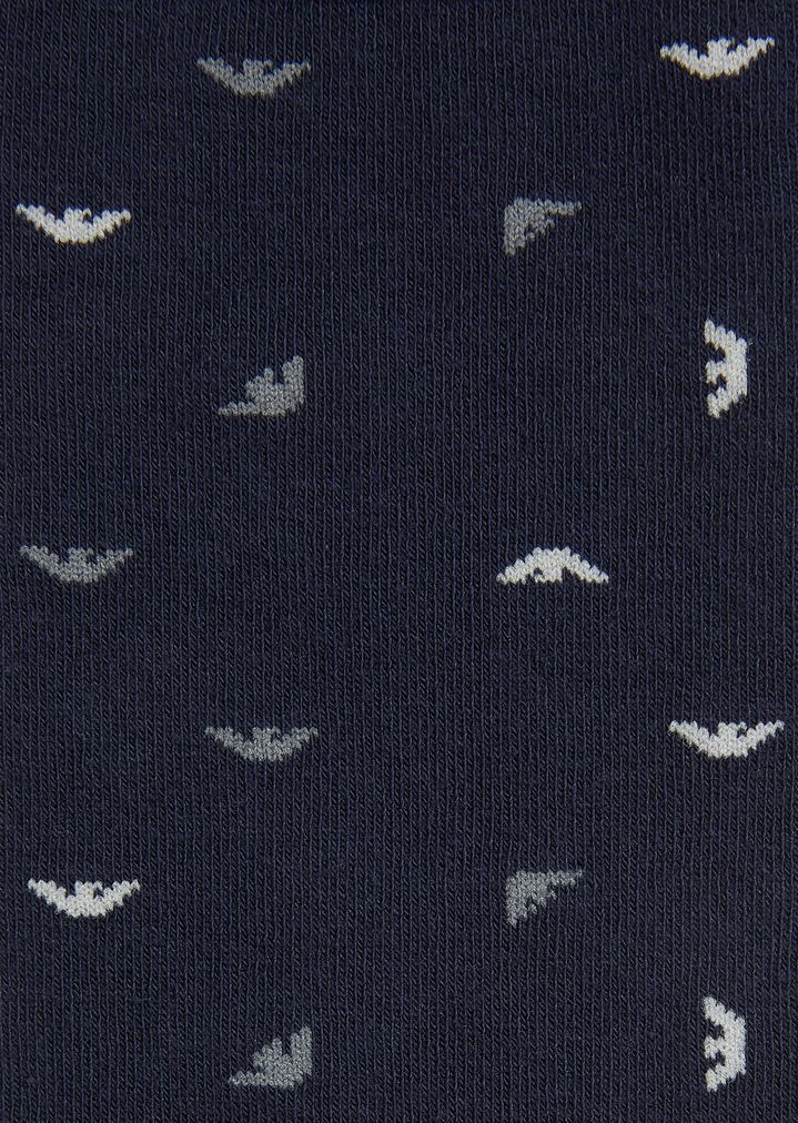 Dos pares de calcetines de punto fino de algodón elástico Dos pares de calcetines de punto fino de algodón elástico