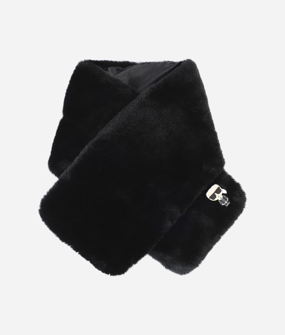 KARL LAGERFELD K/Ikonik Faux Fur Scarf Scarf Woman f