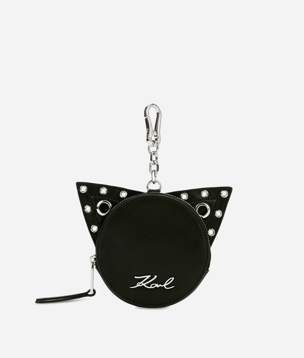 KARL LAGERFELD K/Rocky Choupette portemonnaie en cuir Portefeuille Femme f