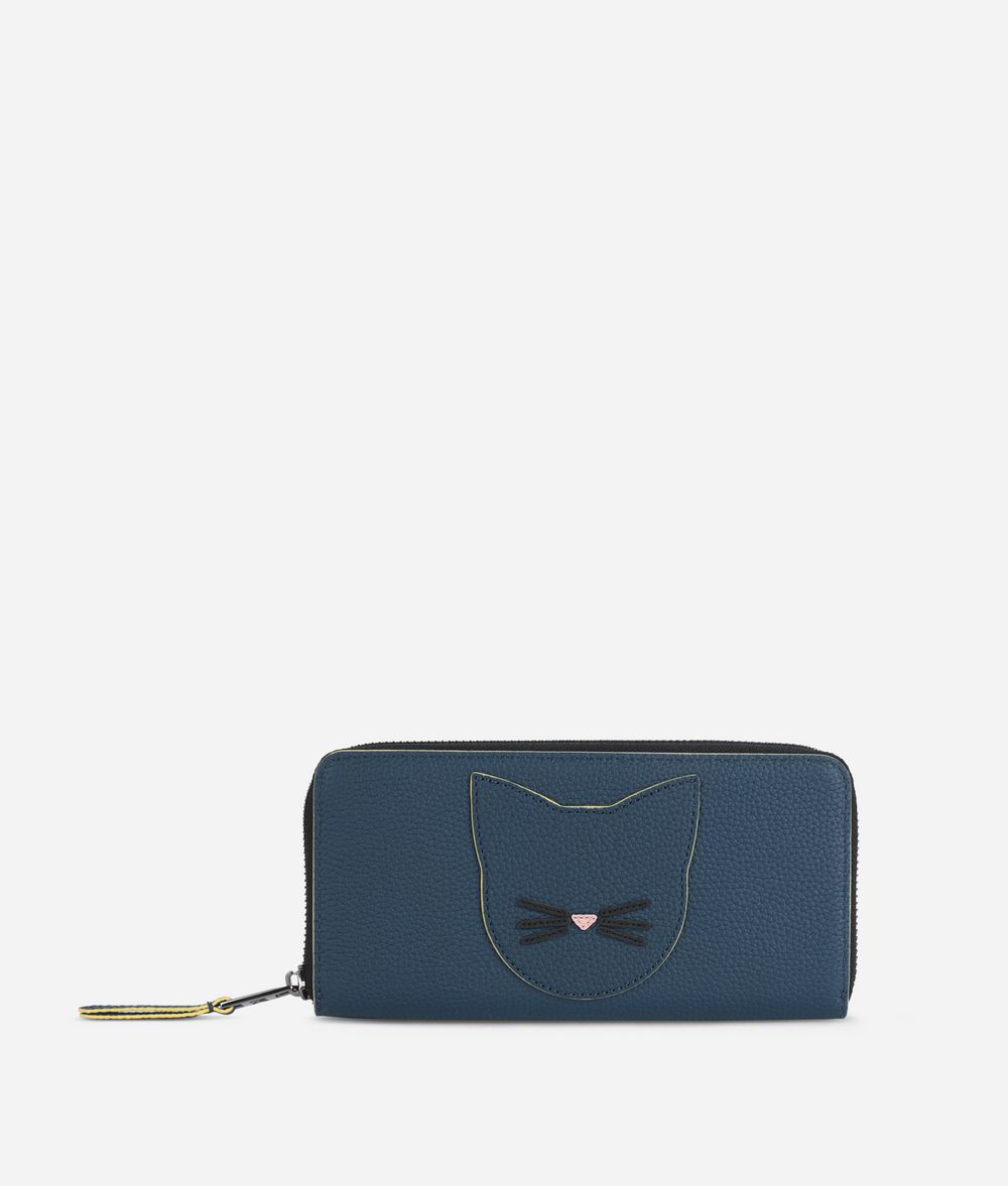 KARL LAGERFELD K/Karry All Leather Zipper Around Wallet Wallet Woman f