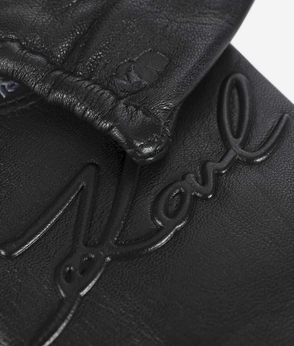 KARL LAGERFELD K/Signature Leather Gloves Glove Woman r