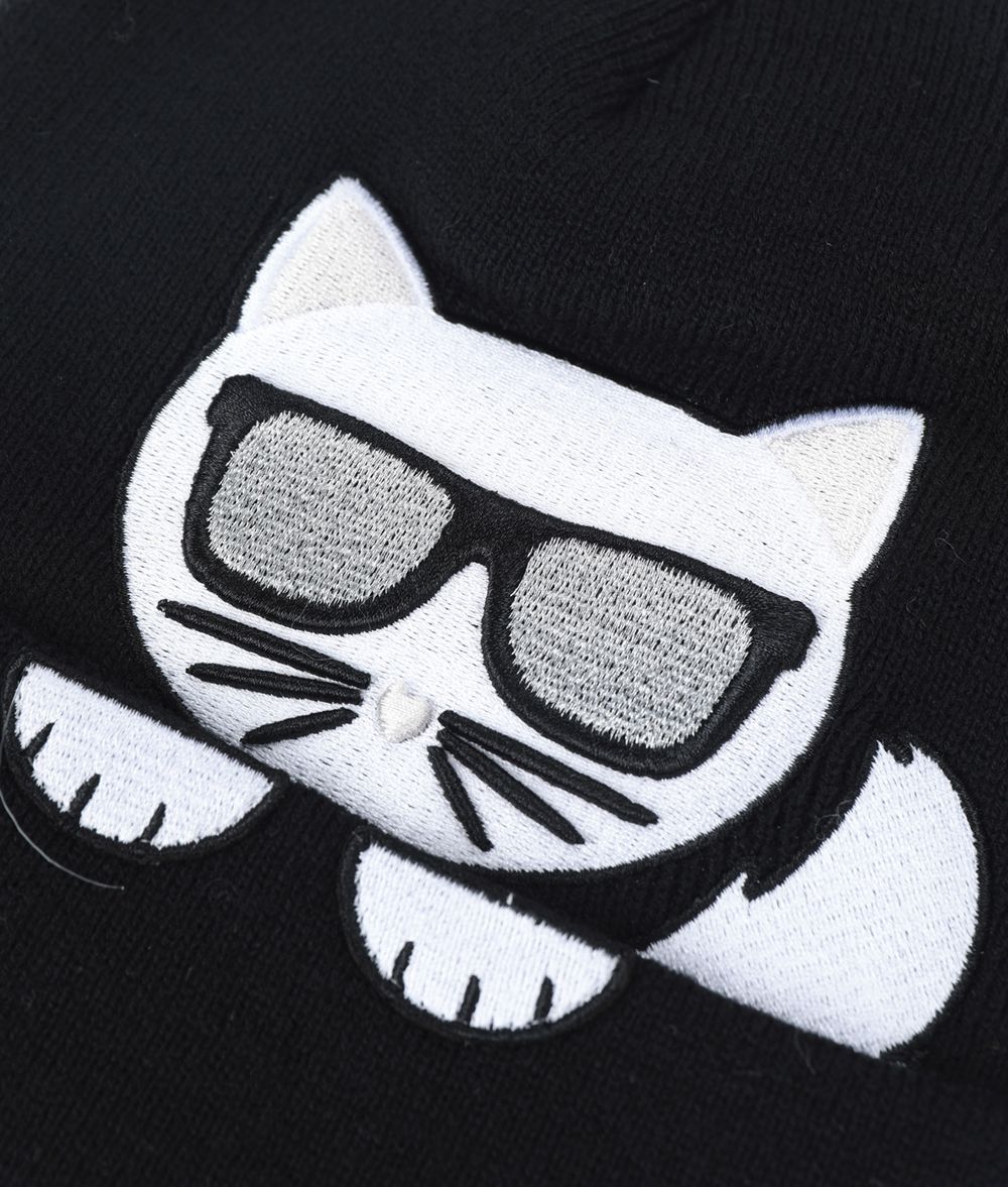 KARL LAGERFELD K/Ikonik Choupette Beanie Hat Hat Woman d