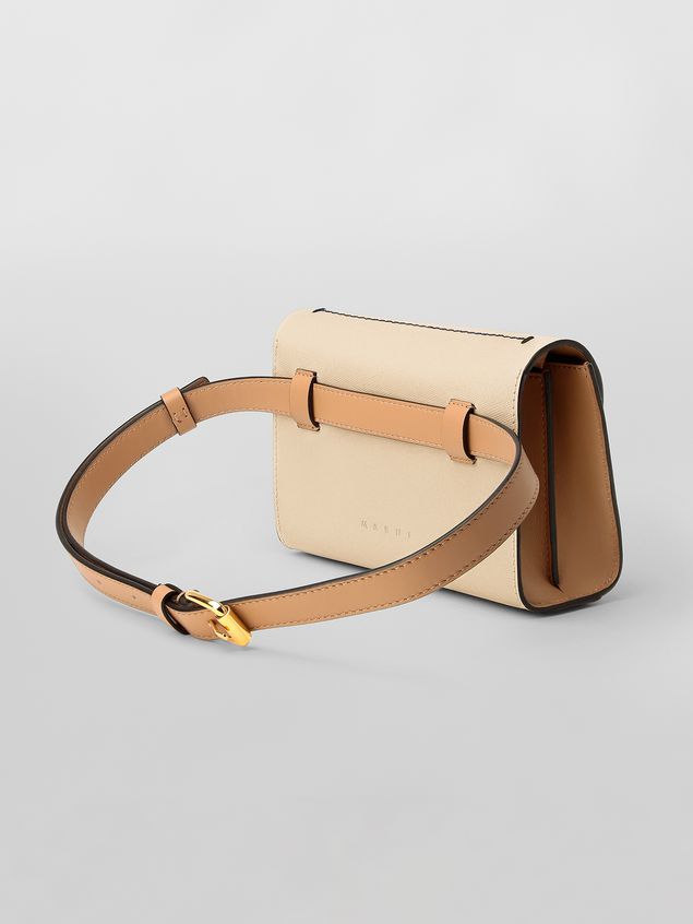 Clutch Marni Belt bag in tone-on-tone tan calfskin Woman