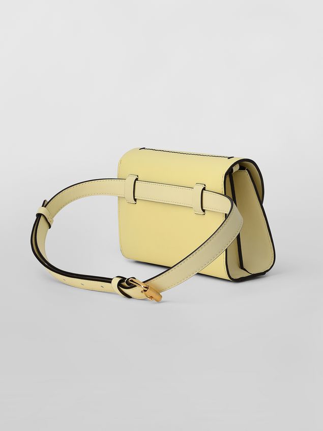 Clutch Marni Belt bag in tone-on-tone yellow calfskin Woman