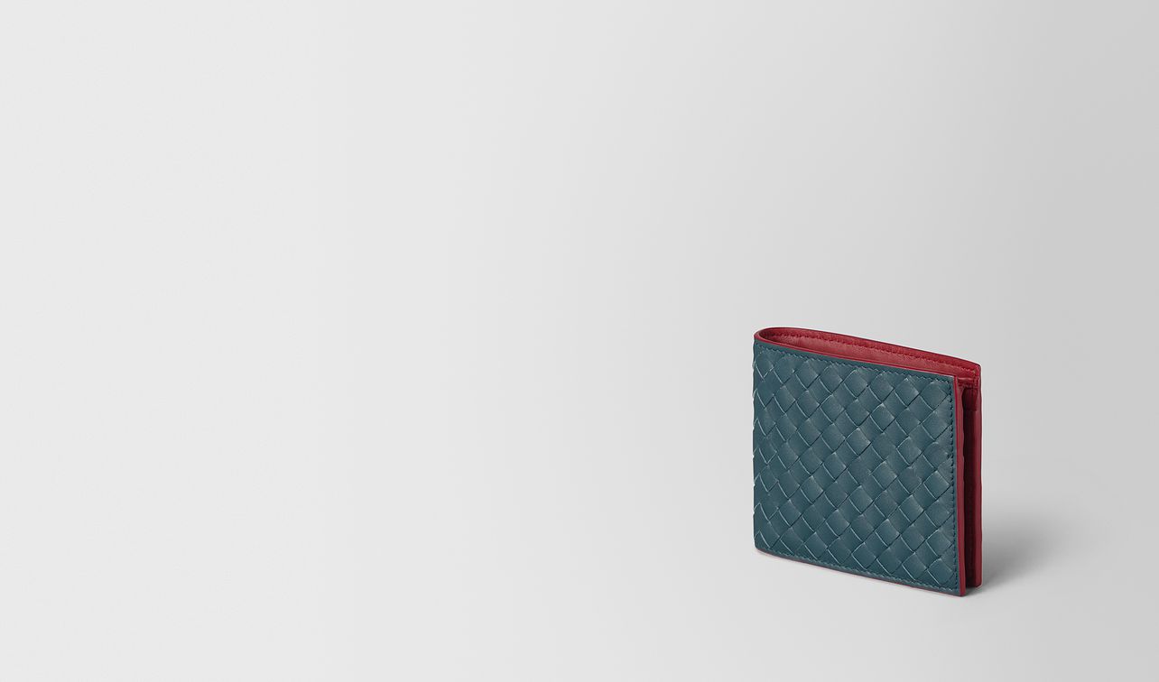 portefeuille en cuir vn intrecciato et cuir nappa landing