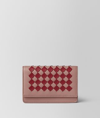 CARD CASE IN INTRECCIATO CHEQUER 