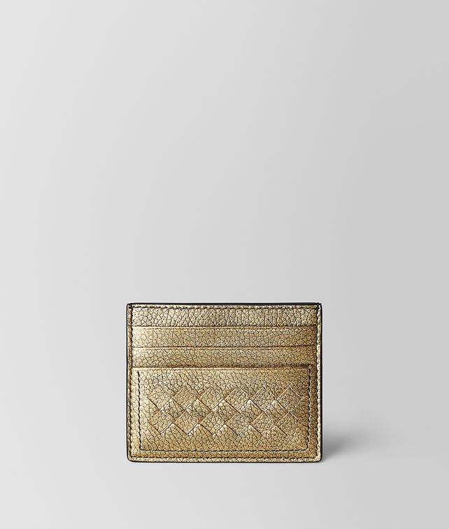BOTTEGA VENETA CARD CASE IN METALLIC LAMB Card Case E fp