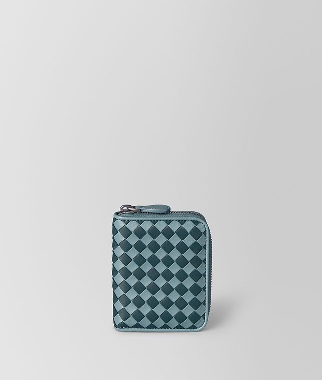 BOTTEGA VENETA COIN PURSE IN INTRECCIATO CHECKER Small Wallet Woman fp