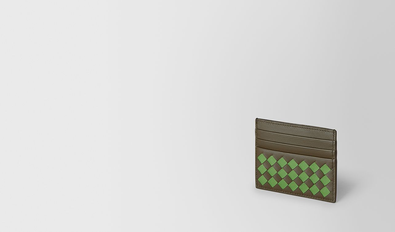 card case in intrecciato chequer landing