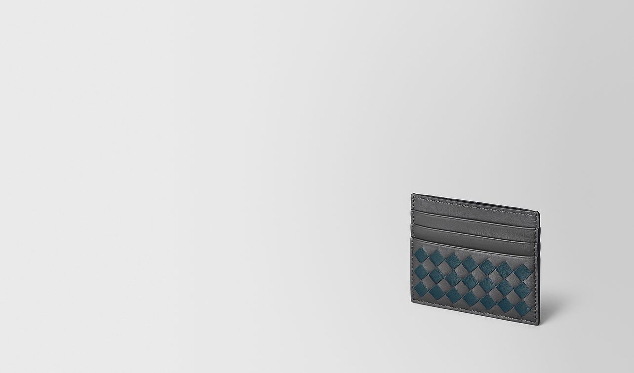 card case in intrecciato chequer landing