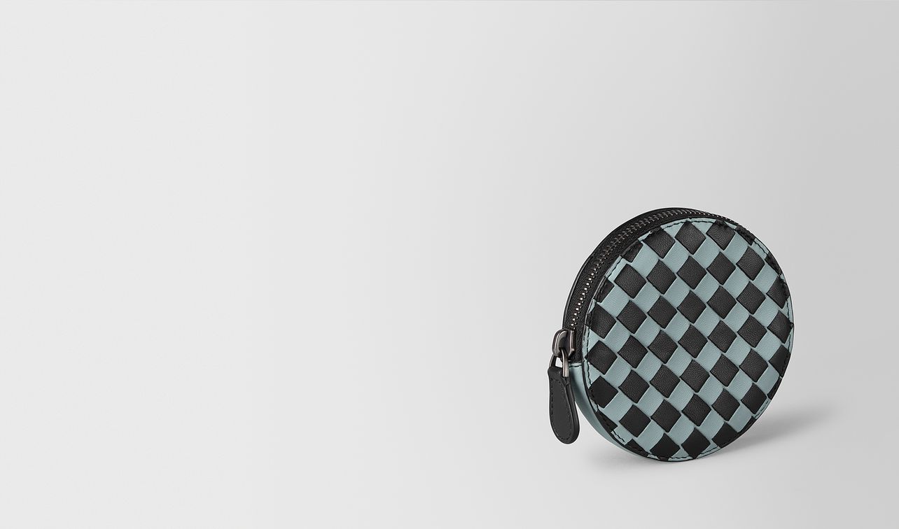 coin purse in intrecciato chequer landing