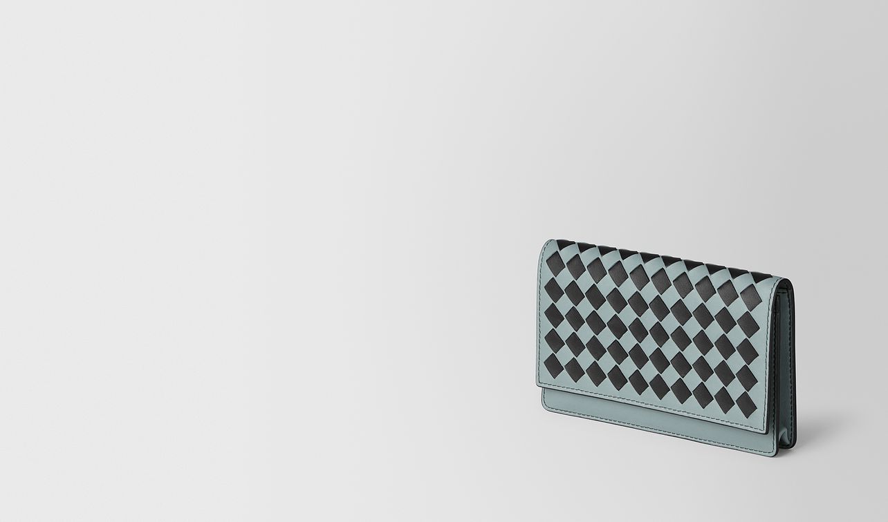 card case in intrecciato chequer landing