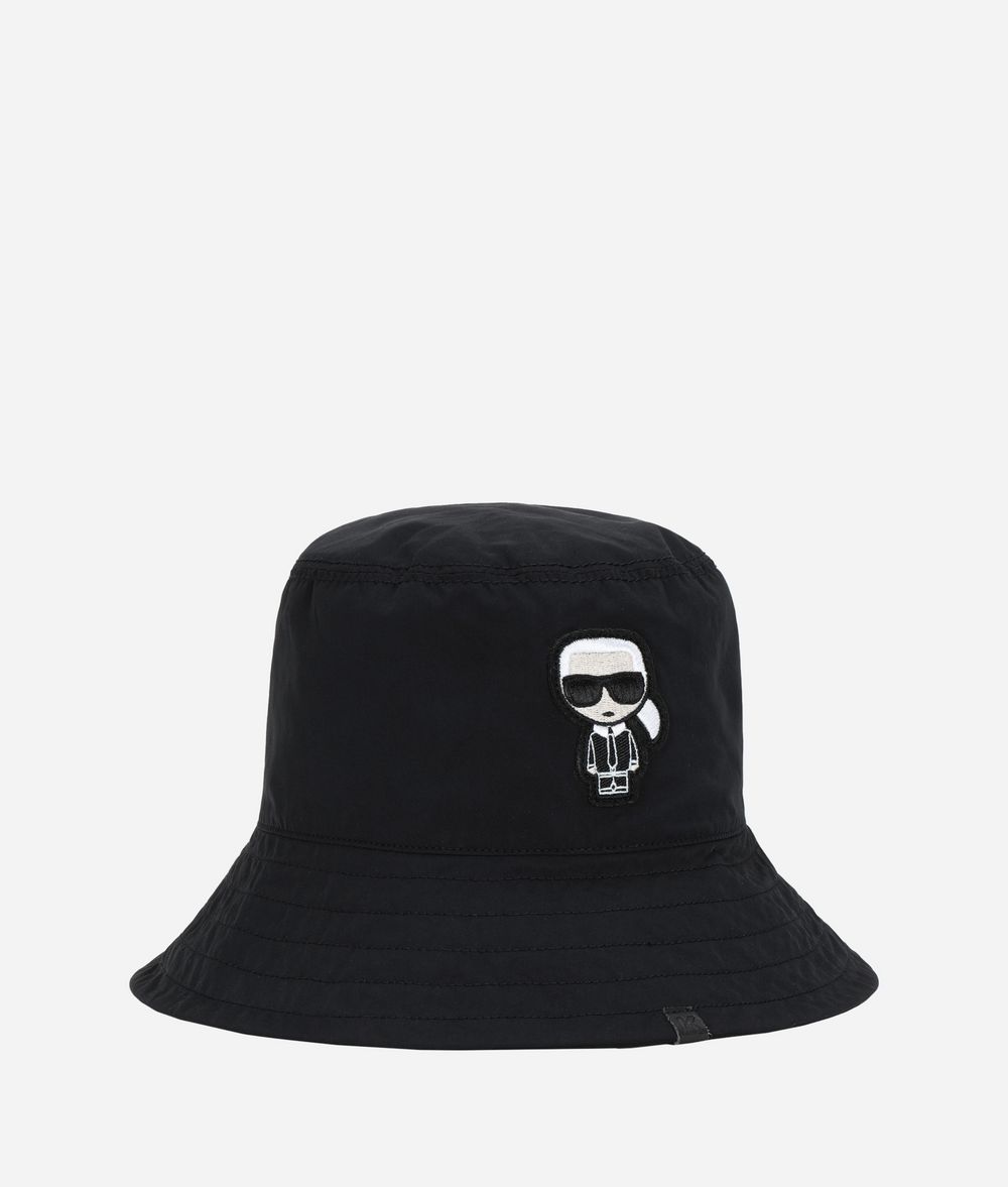 KARL LAGERFELD K/Ikonik Bucket Hat Hat E f