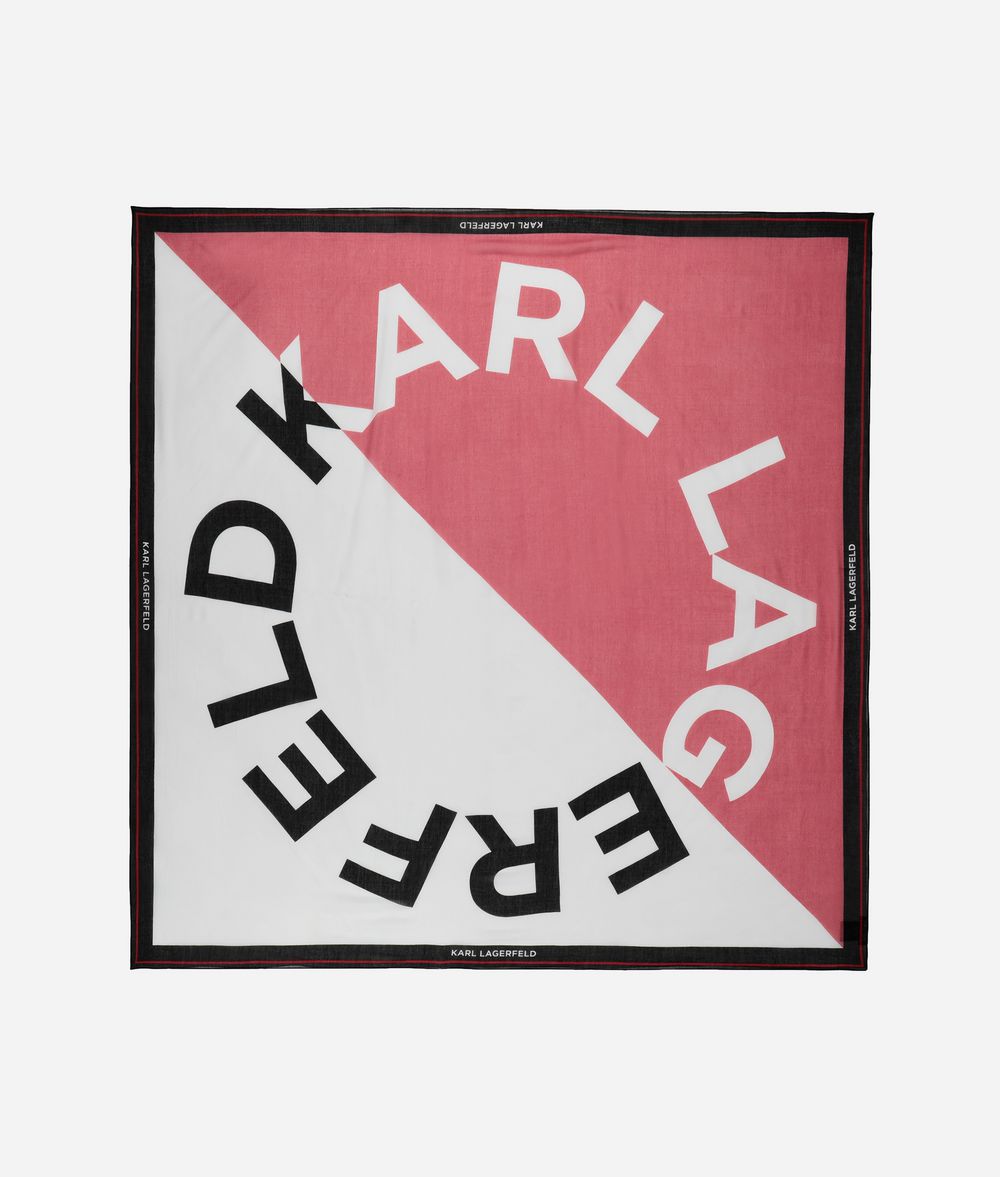 KARL LAGERFELD K/Sporty Halstuch mit Logo-Design Schal Damen f
