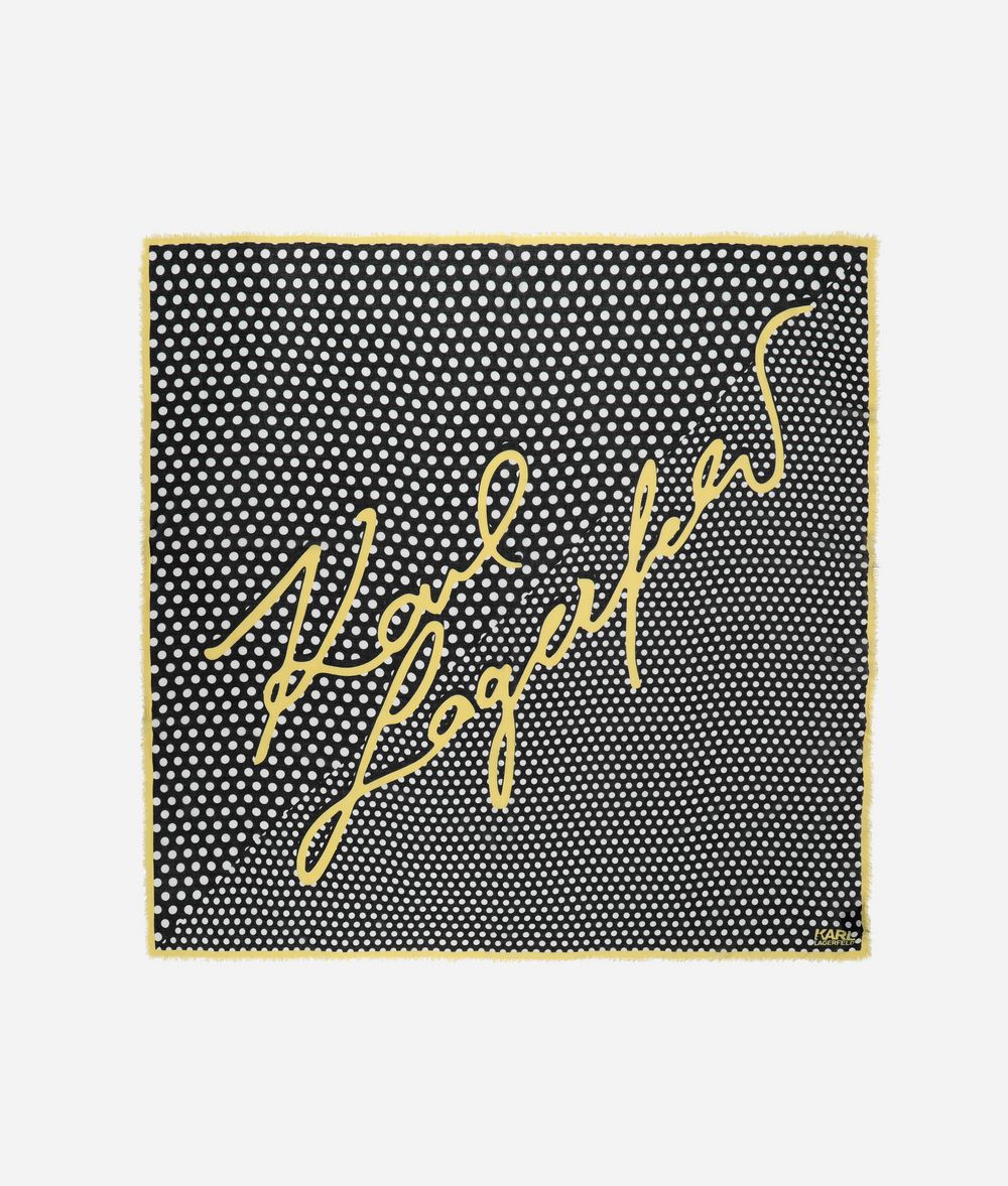 KARL LAGERFELD K/Signature Dots Scarf Scarf Woman f