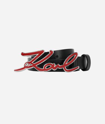 KARL LAGERFELD KARL LOGO BUCKLE BELT