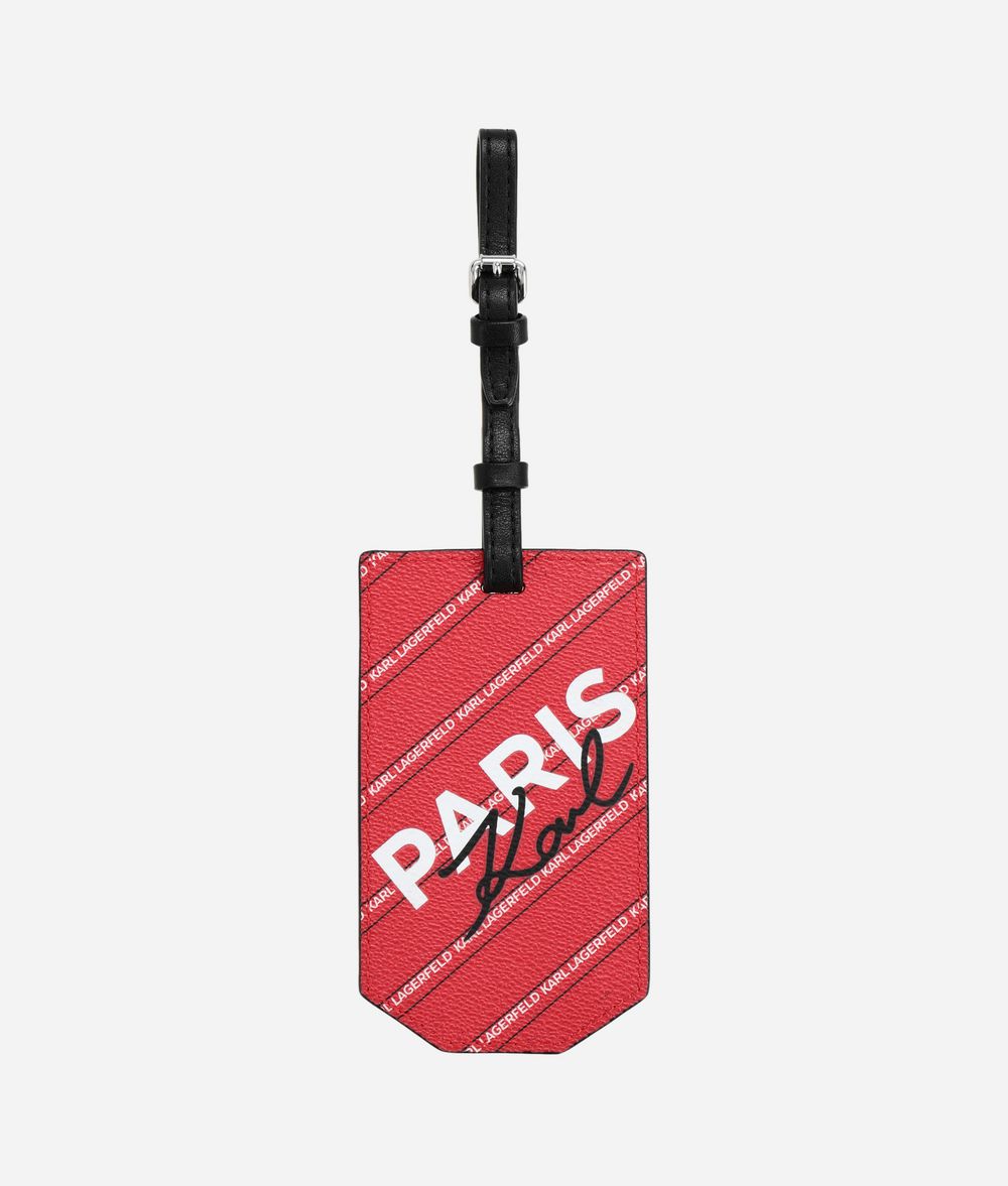 KARL LAGERFELD K/City Tag Paris Key Chain Woman f