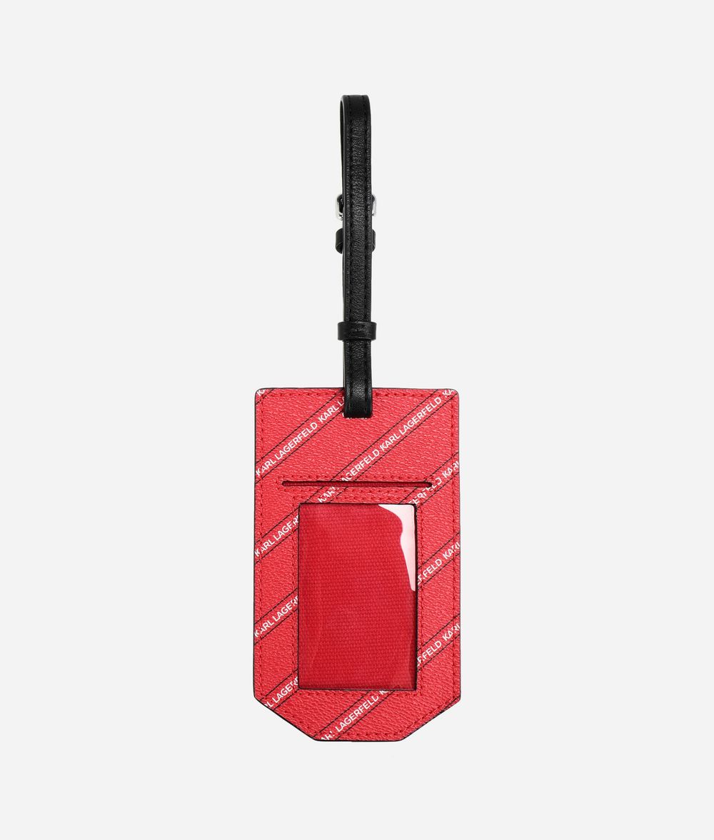KARL LAGERFELD K/City Tag Paris Key Chain Woman r