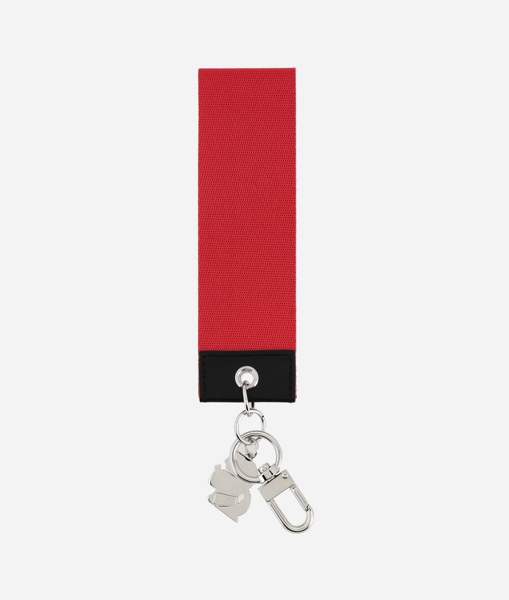 KARL LAGERFELD K/Logo Webbing Tag Key Chain Woman r