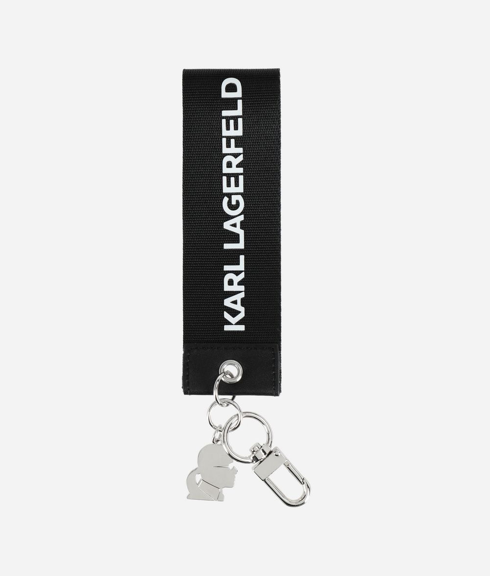 KARL LAGERFELD K/Logo Webbing Tag Key Chain Woman f