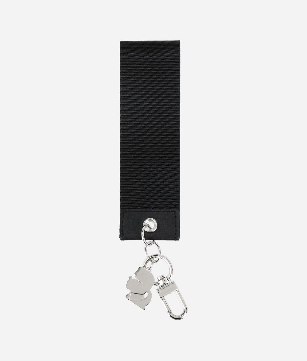 KARL LAGERFELD K/Logo Webbing Tag Key Chain Woman r