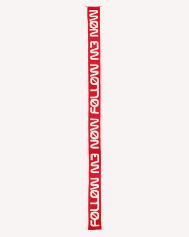 REDValentino "Follow Me Now" jacquard wool maxi scarf