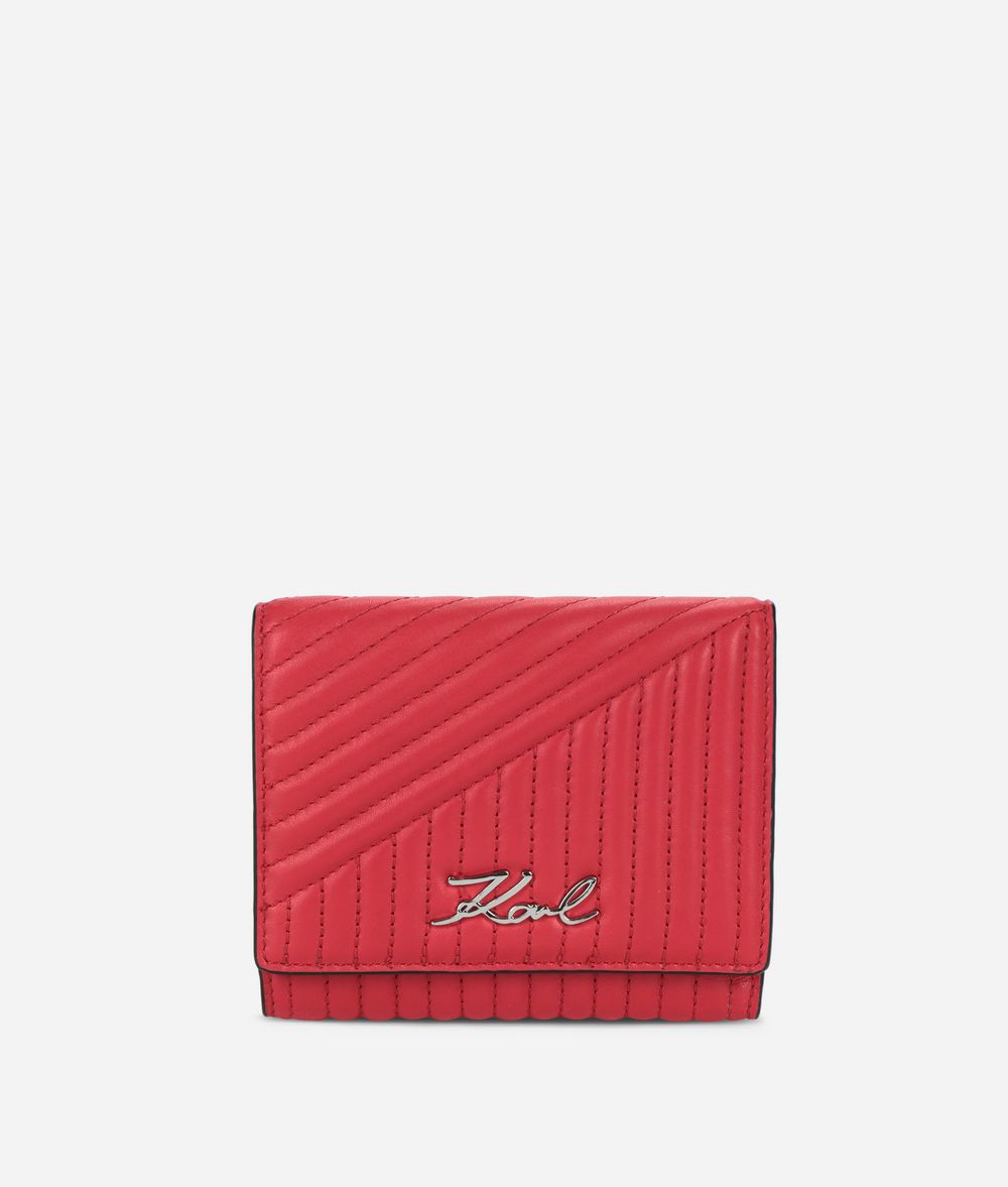 KARL LAGERFELD K/Signature Quilted portefeuille Portefeuille Femme f