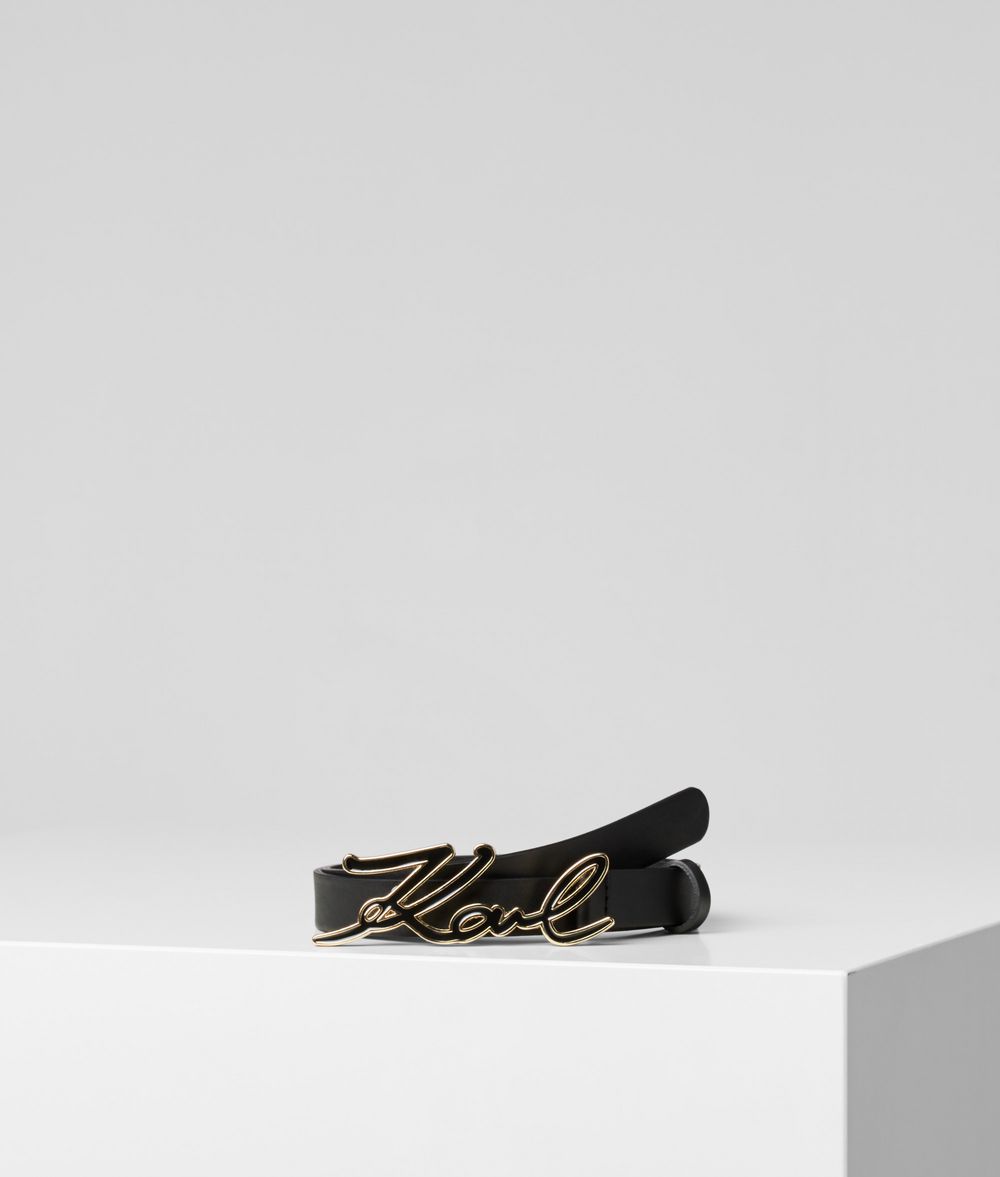 KARL LAGERFELD Karl Logo Buckle Belt Belt Woman f