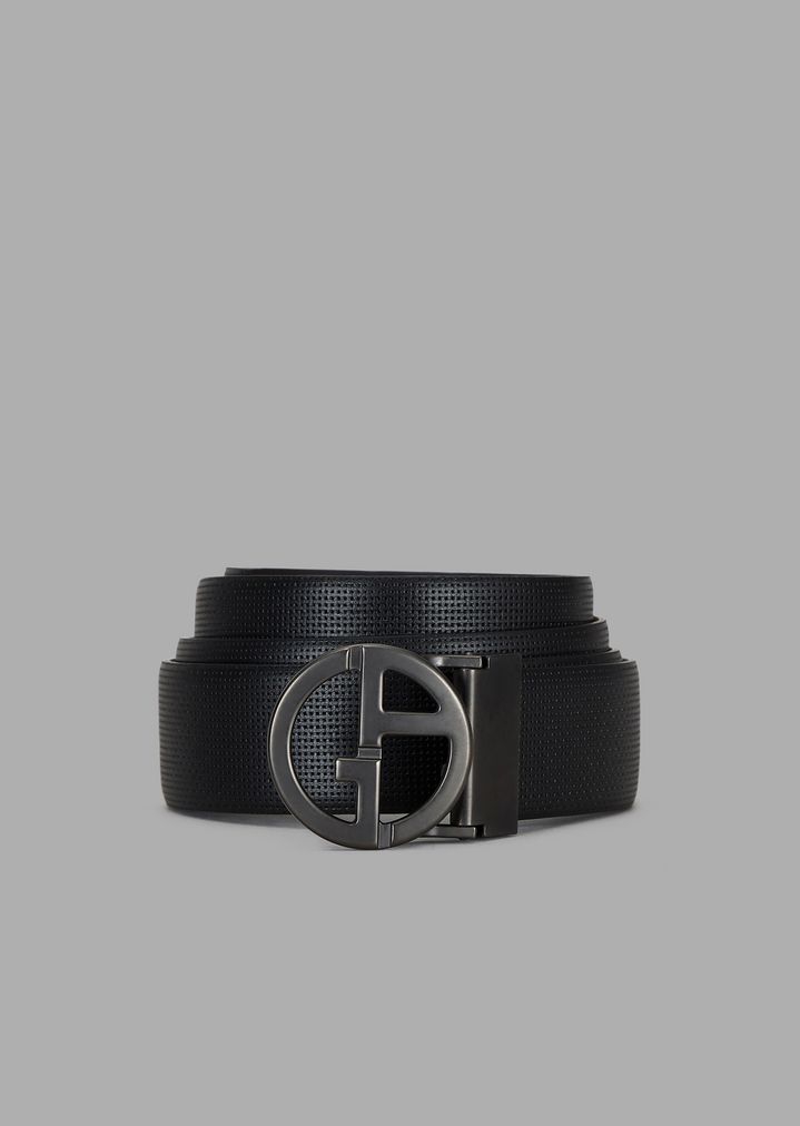 cinturon-de-piel-microentrelazada-con-logotipo-ga cinturon-de-piel-microentrelazada-con-logotipo-ga