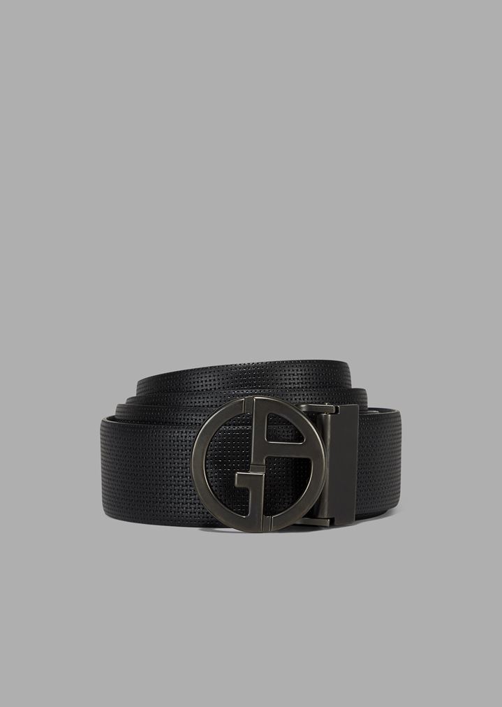 cinturon-de-piel-microentrelazada-con-logotipo-ga cinturon-de-piel-microentrelazada-con-logotipo-ga