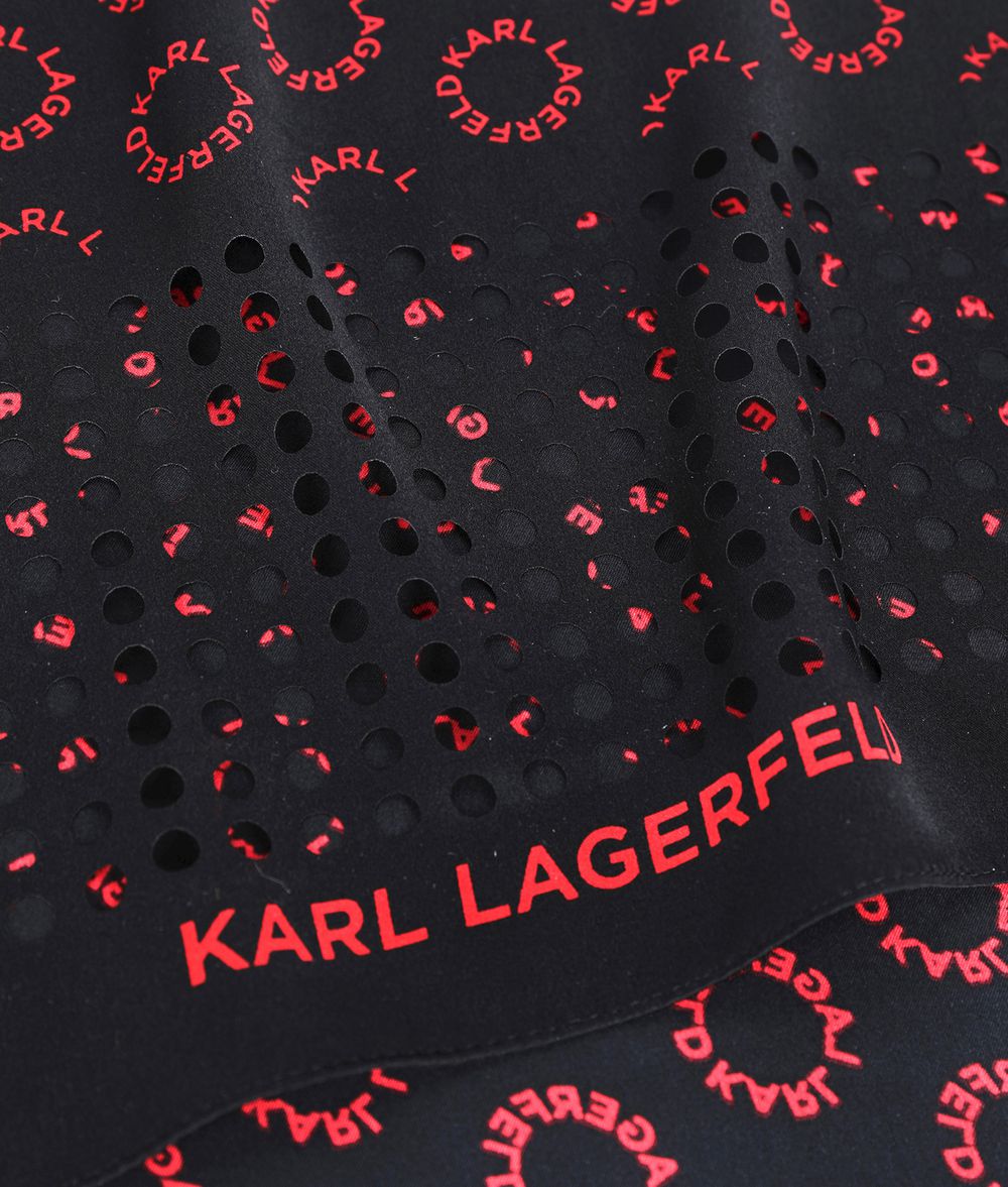 KARL LAGERFELD K/Logo Silk Scarf Scarf Woman r
