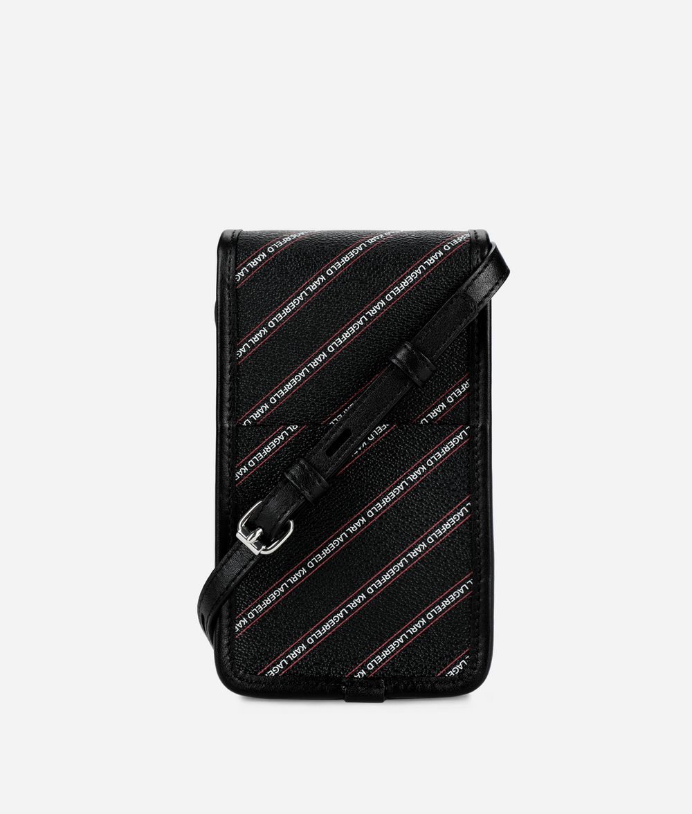 KARL LAGERFELD K/Stripe Logo Mini Crossbody Bag Pouch Woman d
