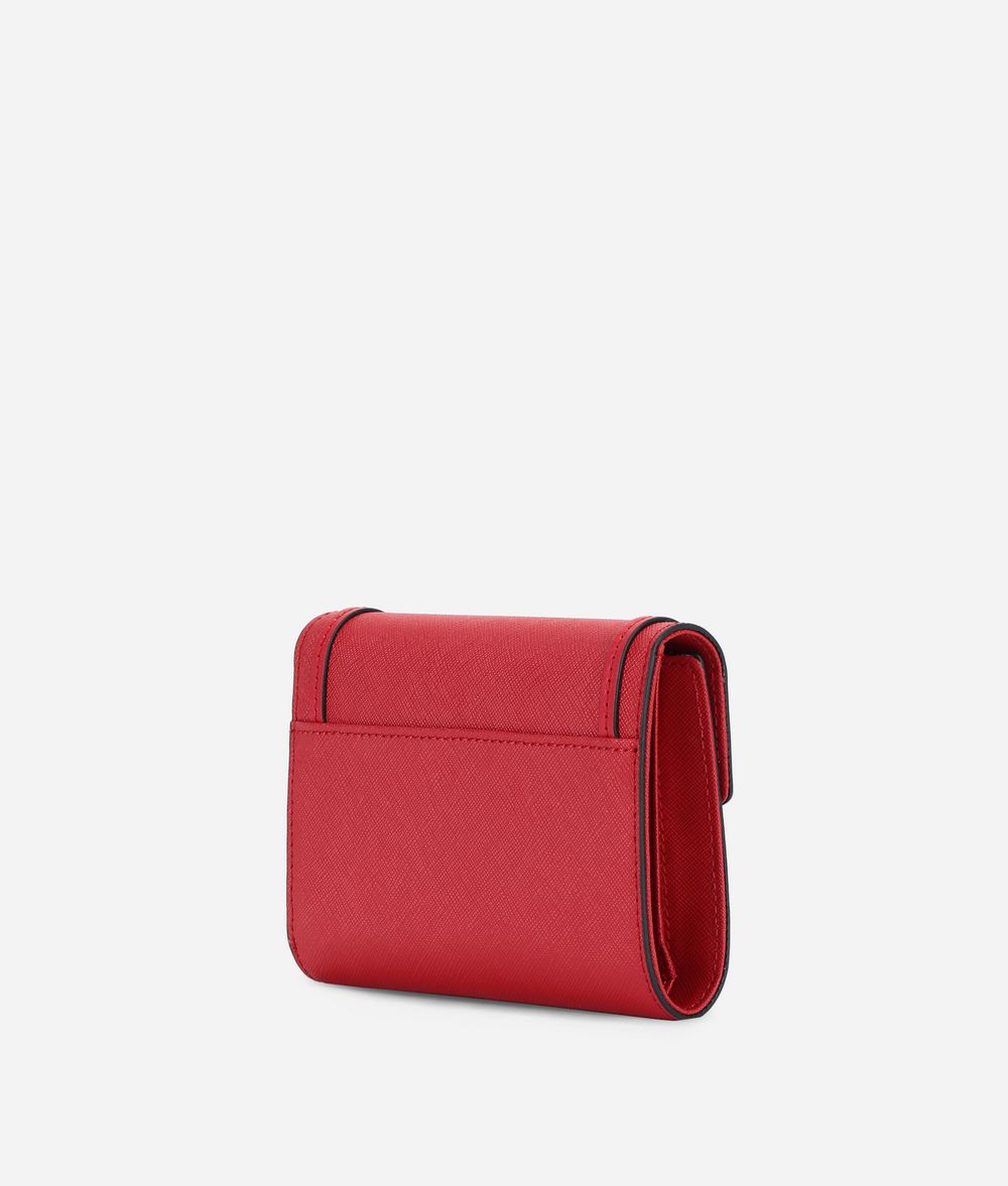 KARL LAGERFELD Portefeuille en cuir saffiano K/Rocky Portefeuille Femme d