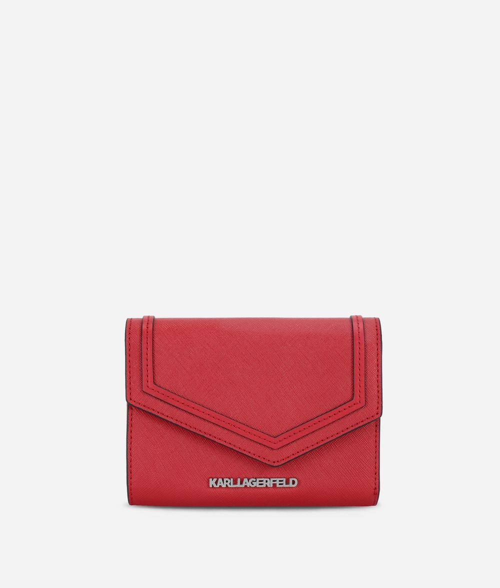 KARL LAGERFELD Portefeuille en cuir saffiano K/Rocky Portefeuille Femme f