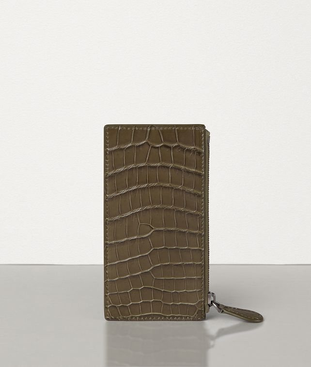 BOTTEGA VENETA CARD CASE IN SOFT CROCODILE Card Case Man fp