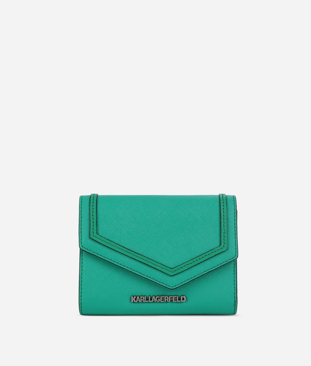 KARL LAGERFELD K/Rocky Saffiano-Geldbörse Brieftasche Damen f