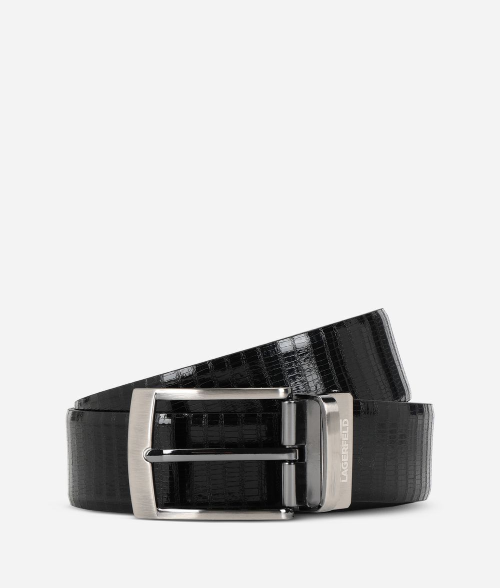 KARL LAGERFELD Leather Belt Box Belt Man f