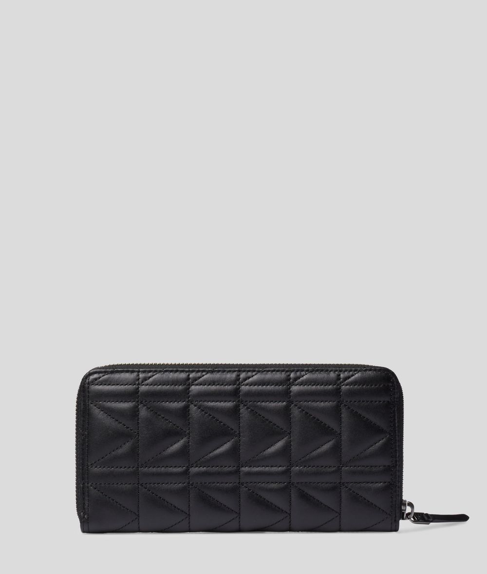 KARL LAGERFELD K/Kuilted Zip-Around Wallet Wallet Woman d