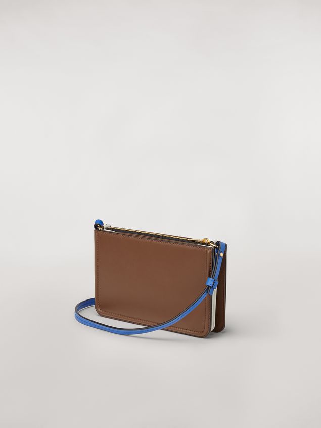 Pochette Marni Clutch aus braunem Leder Damen