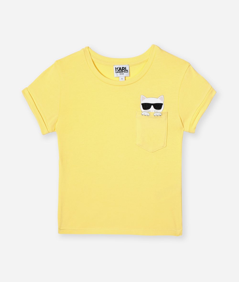 KARL LAGERFELD Choupette Pocket T-Shirt Kids’ T-Shirt Woman f