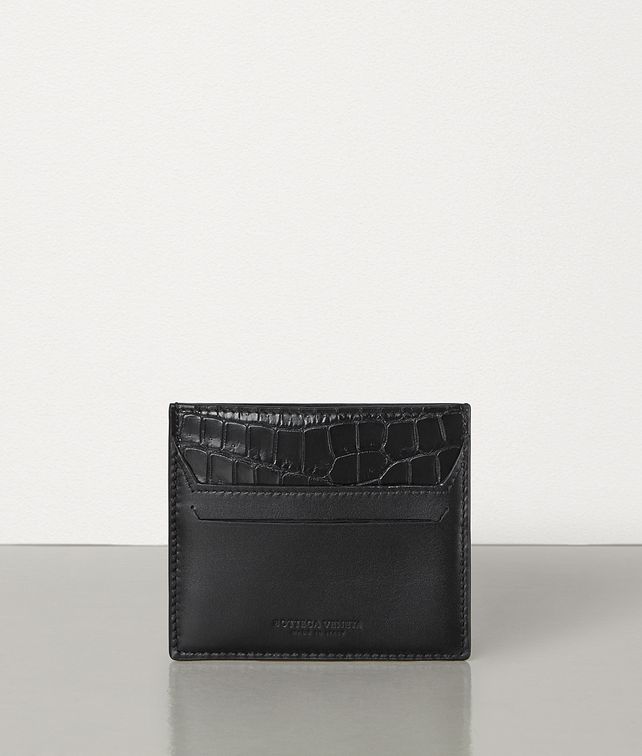 BOTTEGA VENETA SMALL CARD CASE IN ALLIGATOR AND CALF LEATHER Card Case Man fp