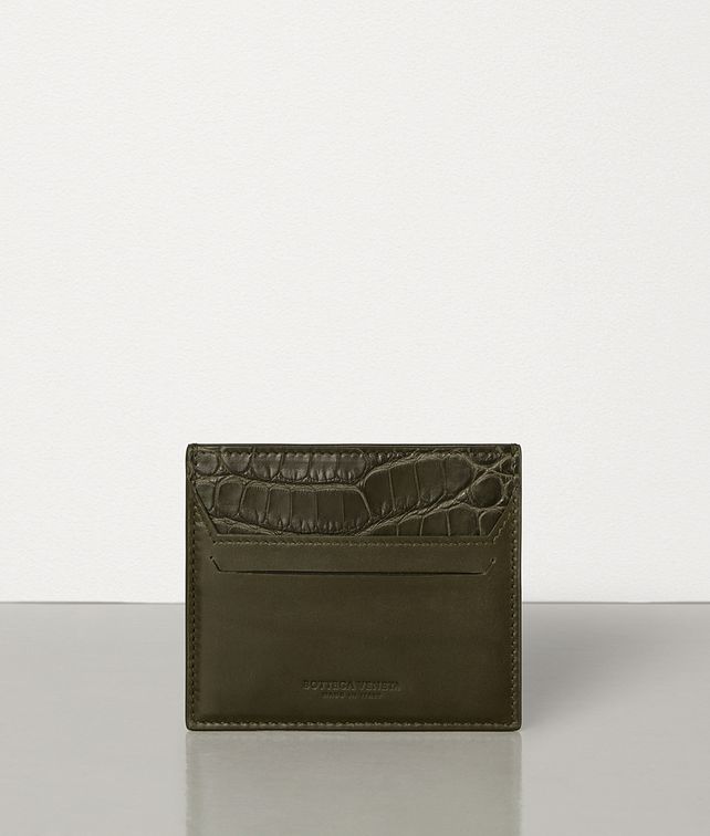 BOTTEGA VENETA SMALL CARD CASE IN ALLIGATOR AND CALF LEATHER Card Case Man fp