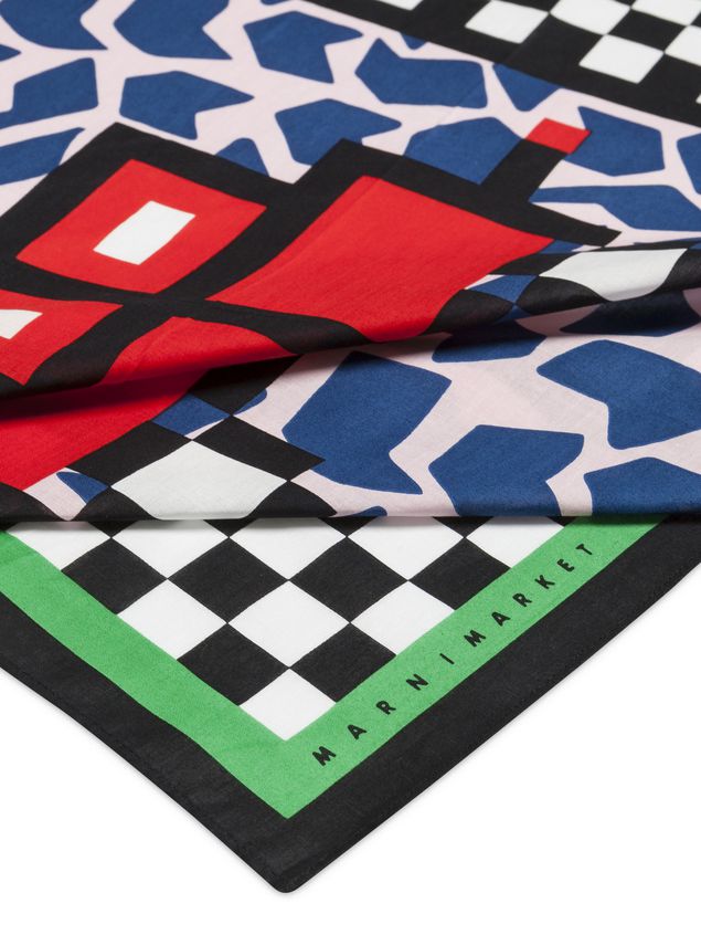 Foulard Marni MARNI MARKET bandana in cotton car motif Man