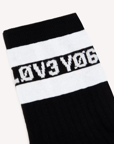 REDValentino Knitted-cotton socks with “Love You” jacquard